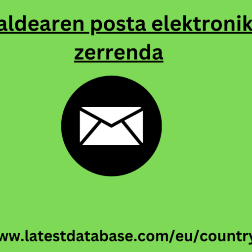 herrialdearen posta elektronikoko zerrenda