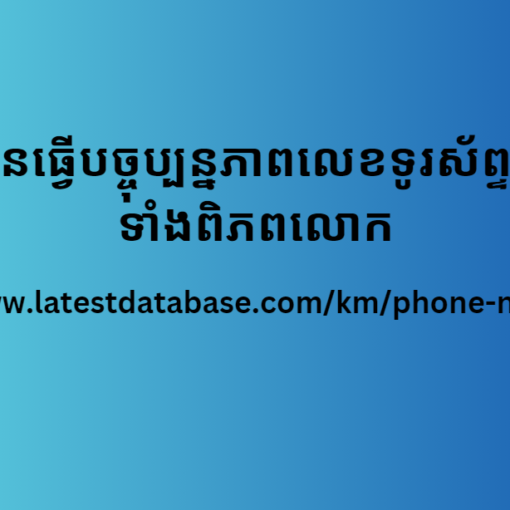 2024 បានធ្វើបច្ចុប្បន្នភាពលេខទូរស័ព្ទនាំមុខពីទូទាំងពិភពលោក