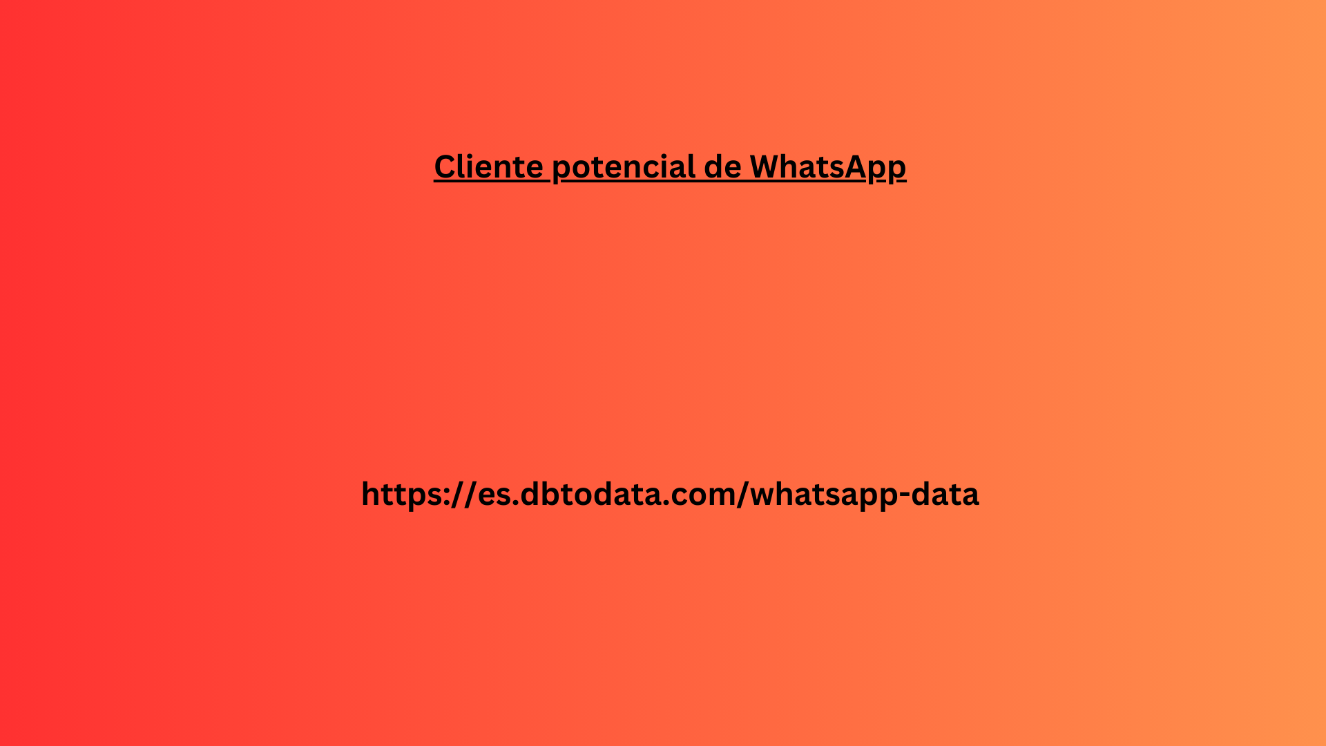 Cliente potencial de WhatsApp