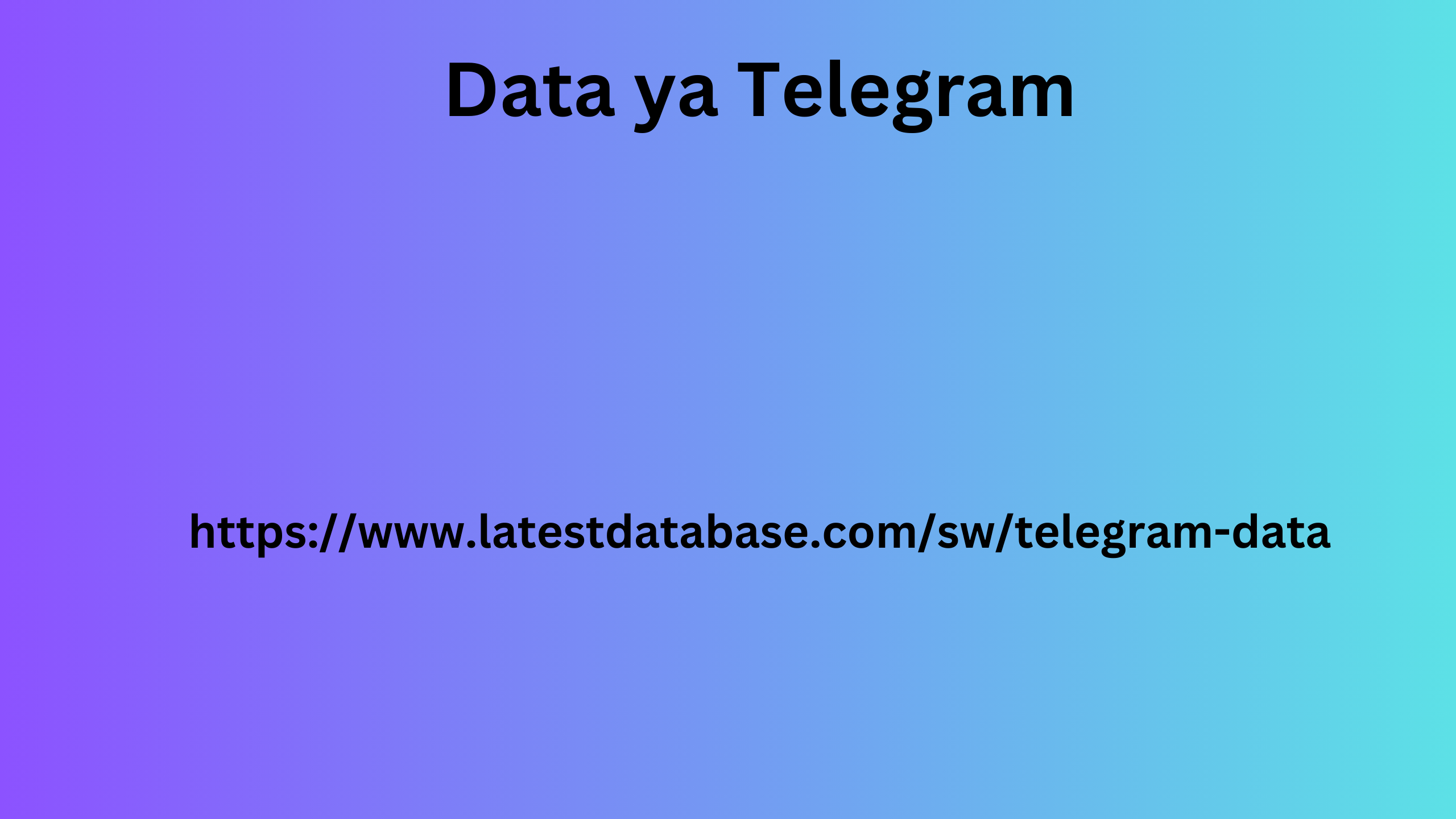 Data ya Telegram 