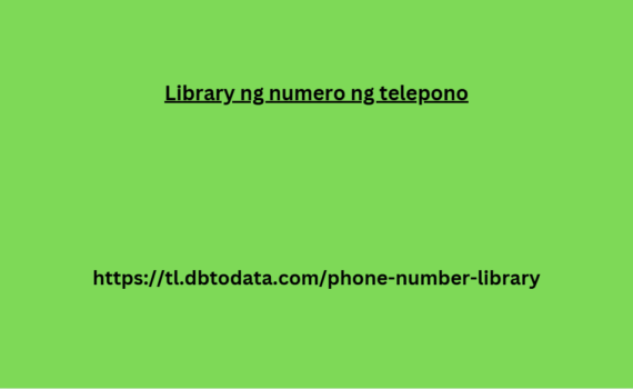 Library ng numero ng telepono