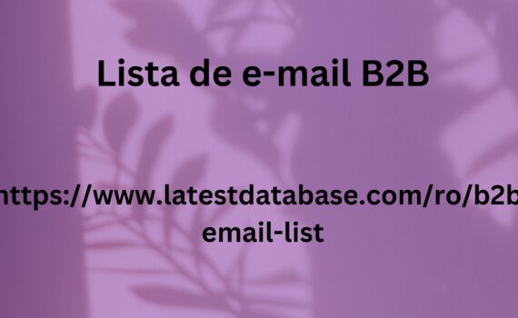 Lista de e-mail B2B