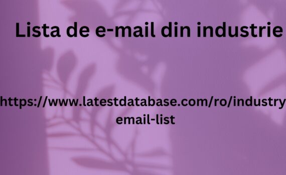 Lista de e-mail din industrie