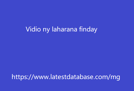 Vidio ny laharana finday