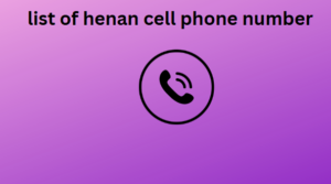 list of henan cell phone number