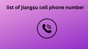 list of jiangsu cell phone number