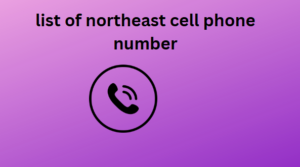 list of northeast cell phone number