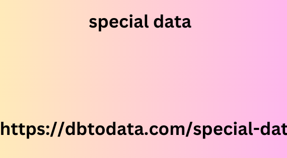 special data