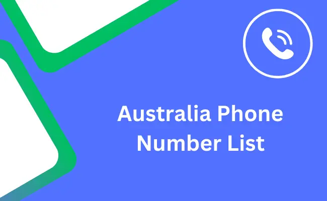 Australia phone number list