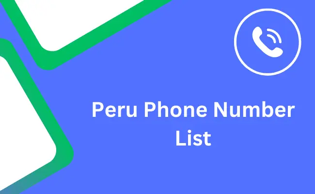Peru phone number list