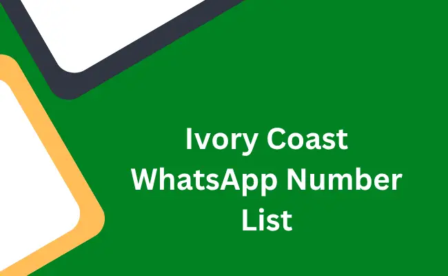 Ivory Coast whatsapp number list